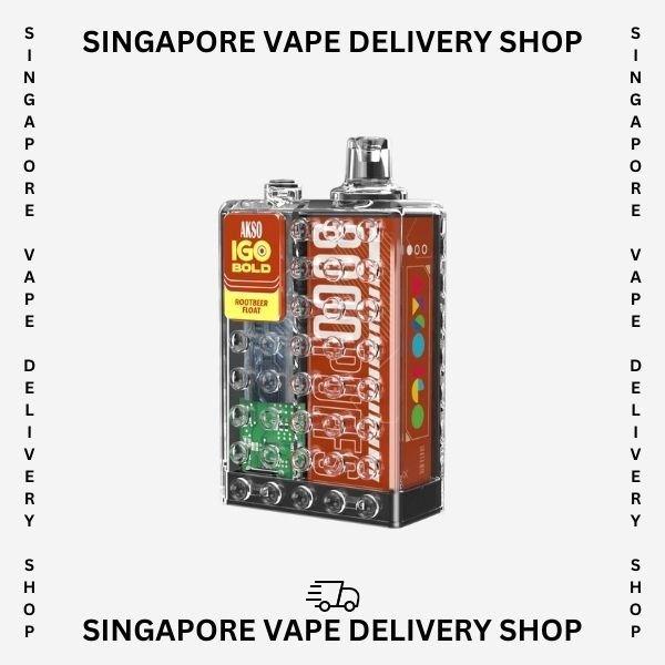 akso-igo-8000-rootbeer-float-(SG VAPE DELIVERY SHOP)