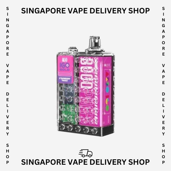 akso-igo-8000-strawberry-yacult-(SG VAPE DELIVERY SHOP)