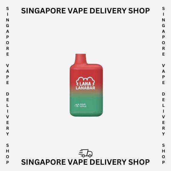 Lana-Bar-5000-sour-apple-(SG VAPE DELIVERY SHOP)