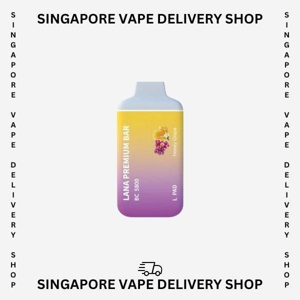 Lana-premium-bar-5800-honeydew-grape-(SG VAPE DELIVERY SHOP)