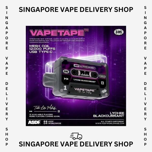 Vapetape-12000-lychee-blackcurrant-(SG VAPE DELIVERY SHOP)